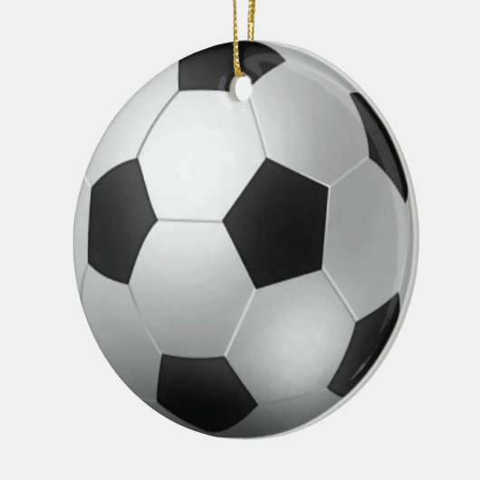  Voetbal kerst Keramisch Ornament (Links)