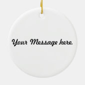  Voetbal kerst Keramisch Ornament (Achterkant)