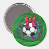 Voetbal kerst magneet (Voorkant / Achterkant)