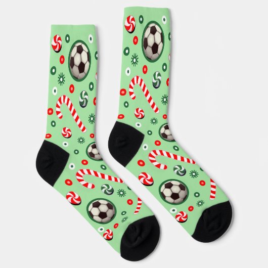 Voetbal Kerst Sinterklaas Sokken (Rechts)