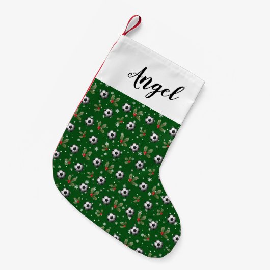 Voetbal Kerst Stoking Kleine Kerstsok (Voorkant (Hangend))