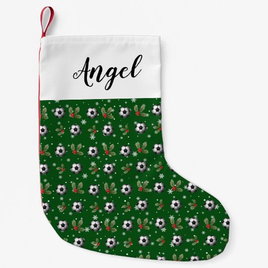 Voetbal Kerst Stoking Kleine Kerstsok (Voorkant)