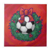 Voetbal kerst tegeltje (Voorkant)