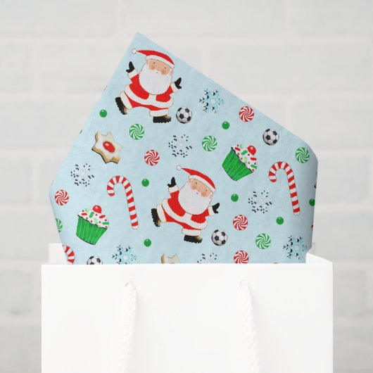Voetbal Kerst Tissue Papier (Cadeauzakje)