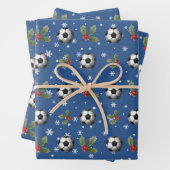 Voetbal Kerst Wrapping Paper Voetbal coach (In situ)