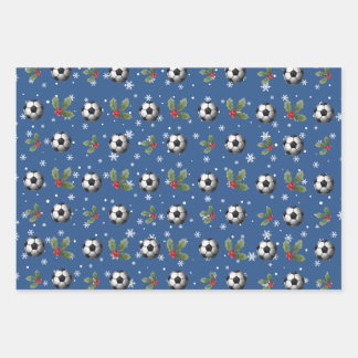 Voetbal Kerst Wrapping Paper Voetbal coach