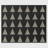 Voetbal Kerstboom Cadeaupapier (Vlak)