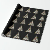 Voetbal Kerstboom Cadeaupapier (Uitgerold)