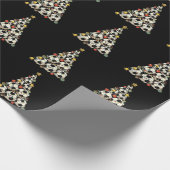 Voetbal Kerstboom Cadeaupapier (Hoek)
