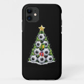 Voetbal Kerstboom Kerstman Speler Jongens Case-Mate iPhone Case (Achterkant)