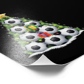 Voetbal Kerstboom Kerstman Speler Jongens Foto Afdruk (Hoek)