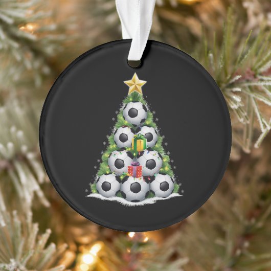 Voetbal Kerstboom Kerstman Speler Jongens Ornament (Boom)