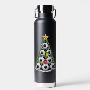 Voetbal Kerstboom Kerstman Speler Jongens Waterfles