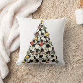 Voetbal Kerstboom Kussen (Deken)