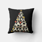 Voetbal Kerstboom Kussen (Achterkant)