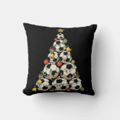 Voetbal Kerstboom Kussen (Voorkant)