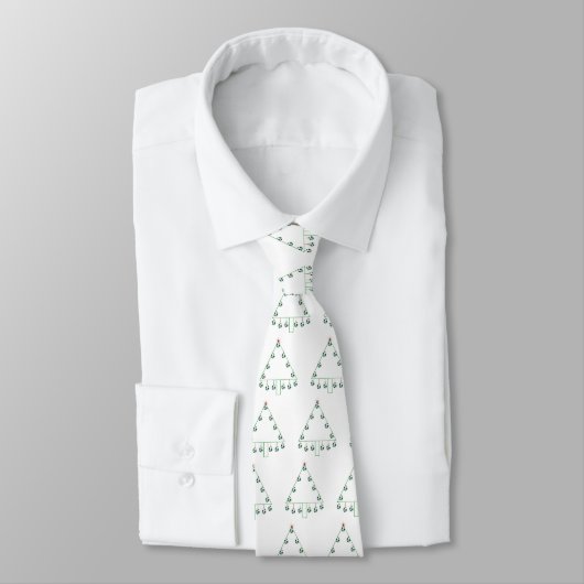 Voetbal kerstboom Necktie Stropdas (Gebonden)
