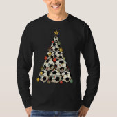 Voetbal Kerstboom T-shirt (Voorkant)