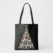 Voetbal Kerstboom Tote Bag (Voorkant)
