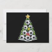 Voetbal Kerstboom Xmas Speler Jongens  Feestdagenkaart (Voorkant)