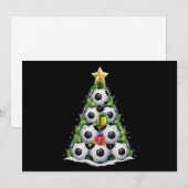 Voetbal Kerstboom Xmas Speler Jongens  Feestdagenkaart (Voorkant / Achterkant)