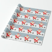 Voetbal Kerstcadeau Cadeaupapier (Uitgerold)