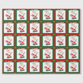 Voetbal Kerstcadeau Cadeaupapier (Vlak)