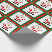 Voetbal Kerstcadeau Cadeaupapier (Hoek)