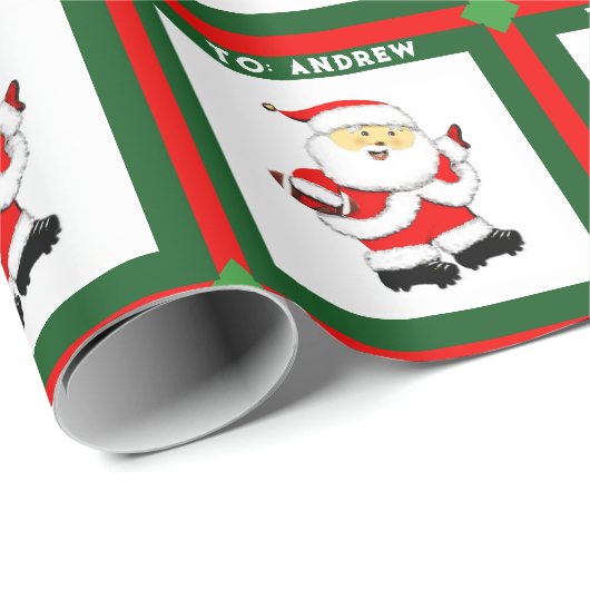Voetbal Kerstcadeau Cadeaupapier (Rol Hoek)
