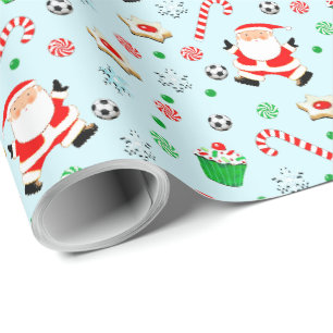 Voetbal Kerstcadeau Cadeaupapier