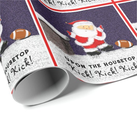 Voetbal Kerstcadeau Cadeaupapier (Rol Hoek)