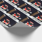 Voetbal Kerstcadeau Cadeaupapier (Hoek)
