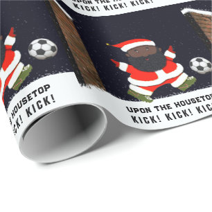 Voetbal Kerstcadeau Cadeaupapier