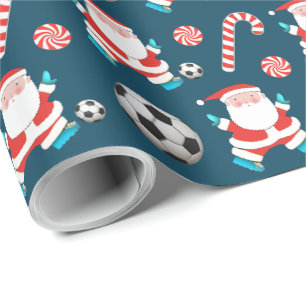 Voetbal Kerstcadeau Cadeaupapier