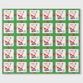 Voetbal Kerstcadeau Cadeaupapier (Vlak)