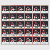 Voetbal Kerstcadeau Cadeaupapier (Vlak)