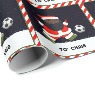 Voetbal Kerstcadeau Cadeaupapier