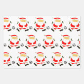 Voetbal Kerstcadeau-ideeën Inpakpapier Vel (Voorkant 2)