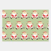 Voetbal Kerstcadeau-ideeën Inpakpapier Vel (Voorkant)