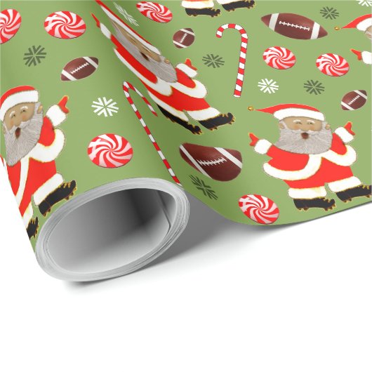 Voetbal Kerstcadeau Inpakpapier (Rol Hoek)