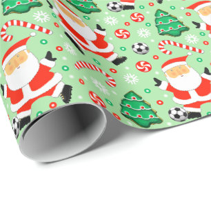 Voetbal Kerstcadeau Inpakpapier