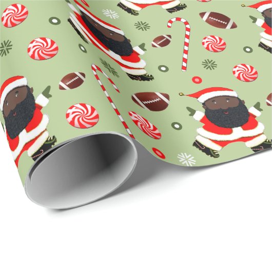 Voetbal Kerstcadeau Inpakpapier (Rol Hoek)