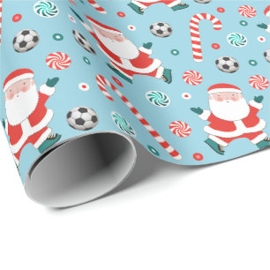 Voetbal Kerstcadeau Inpakpapier