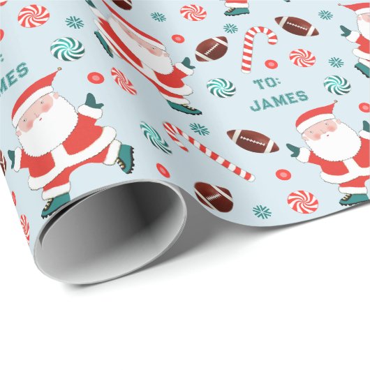 Voetbal Kerstcadeau Inpakpapier (Rol Hoek)