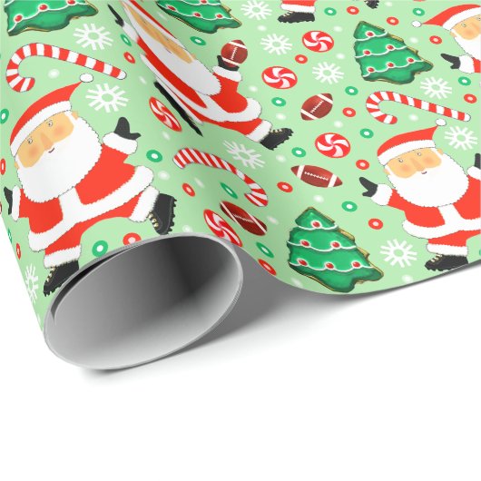 Voetbal Kerstcadeau Inpakpapier (Rol Hoek)