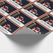 Voetbal Kerstcadeau Inpakpapier (Hoek)