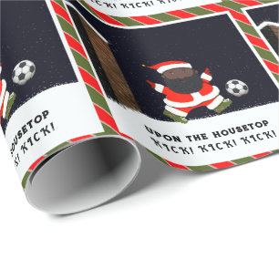 Voetbal Kerstcadeau Inpakpapier