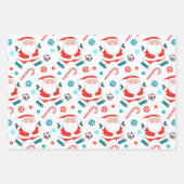 Voetbal Kerstcadeau Inpakpapier Vel (Voorkant 3)