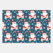 Voetbal Kerstcadeau Inpakpapier Vel (Voorkant)