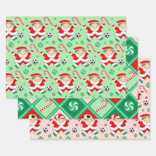 Voetbal Kerstcadeau Inpakpapier Vel